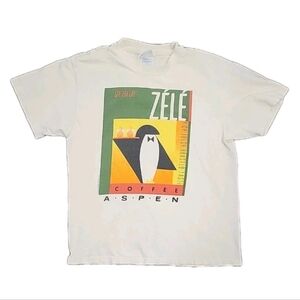 Vintage Zelé Espresso Coffee Aspen Colorado Graphic T-Shirt
